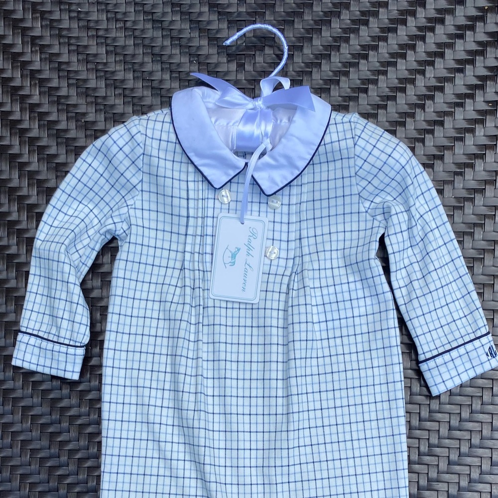 Ralph Lauren Baby Footed Onesie, 6m
